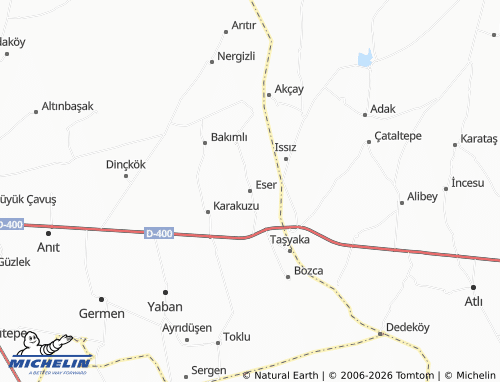 MICHELIN Eser map - ViaMichelin