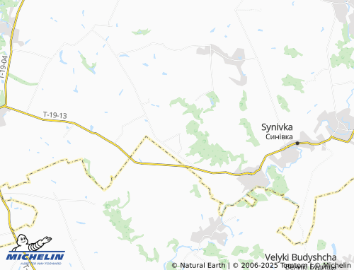 MICHELIN Melnyky map - ViaMichelin