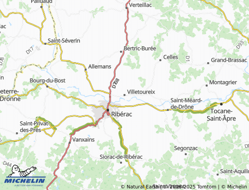 MICHELIN Villetoureix map - ViaMichelin