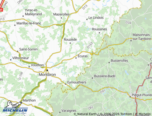 Mapa MICHELIN Écuras - ViaMichelin