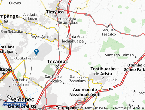 Mappa MICHELIN Ampliación San Jerónimo Xonacahuacan - ViaMichelin