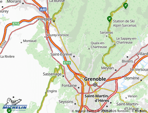 Carte MICHELIN Saint-Égrève - ViaMichelin