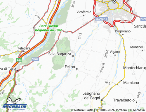 Mappa MICHELIN Sala Baganza - ViaMichelin