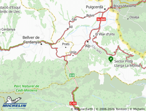MICHELIN Urús map - ViaMichelin