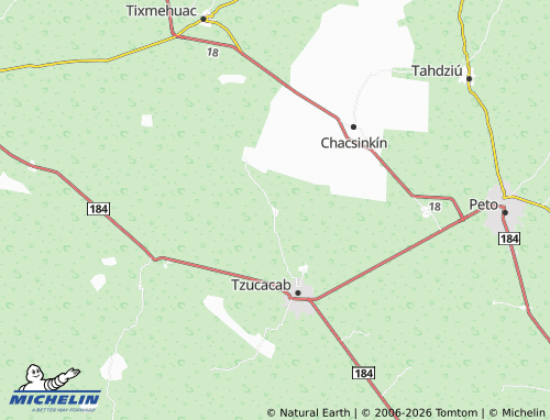 Mapa MICHELIN Ek Balam - ViaMichelin