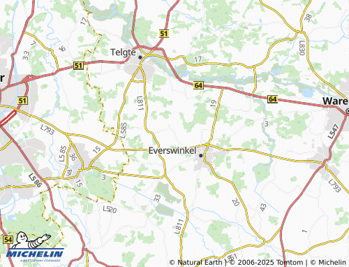 Carte MICHELIN Versmar - ViaMichelin
