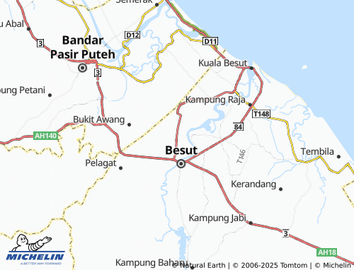Mappa MICHELIN Kampung Dengir - ViaMichelin