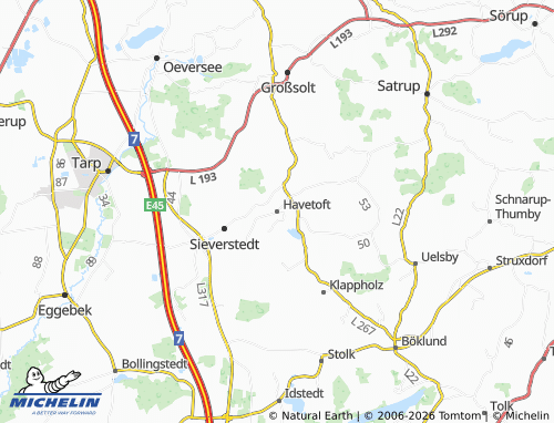 MICHELIN Havetoft map - ViaMichelin