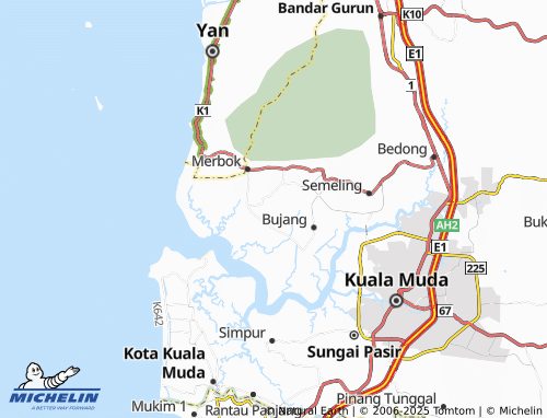 Mapa MICHELIN Kampung Tempoyak - ViaMichelin
