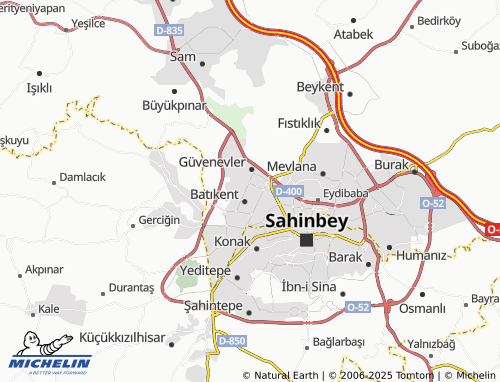 MICHELIN Atatürk map - ViaMichelin