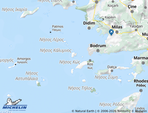 Carte MICHELIN Kalymnos - ViaMichelin