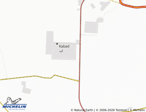 MICHELIN Kabd Block 13 map - ViaMichelin