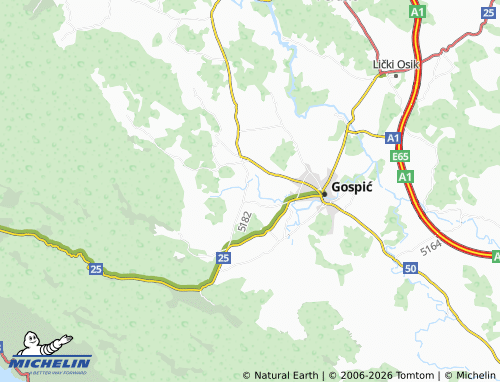Mapa MICHELIN Kolakovica - ViaMichelin