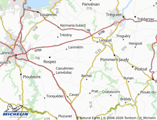 Mappa MICHELIN Quemperven - ViaMichelin