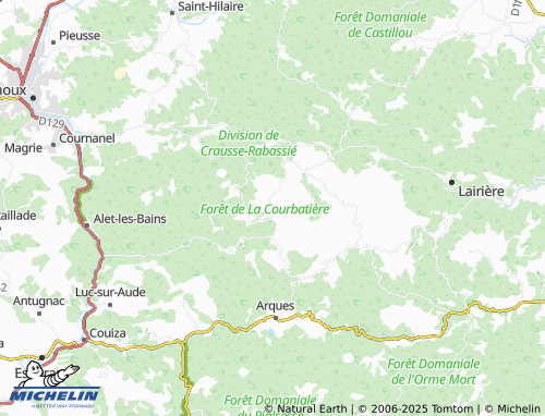 Carte MICHELIN Missègre - ViaMichelin