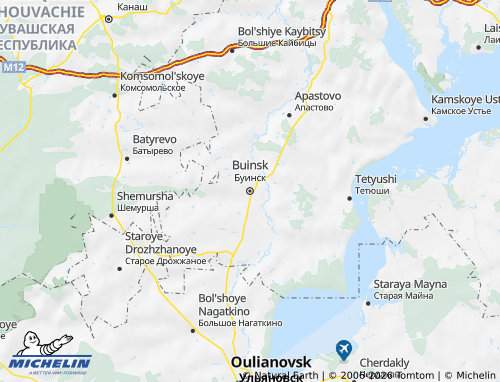 MICHELIN-Landkarte Buinski Rajon - ViaMichelin