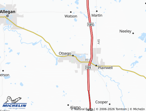 Mappa MICHELIN Otsego - ViaMichelin