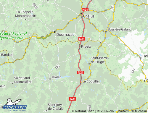 MICHELIN Le Châtenet map - ViaMichelin