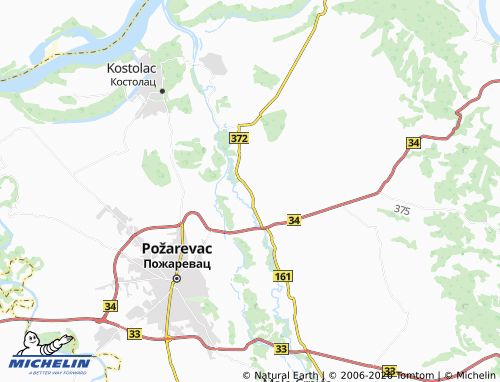 Mapa MICHELIN Bubušinac - ViaMichelin