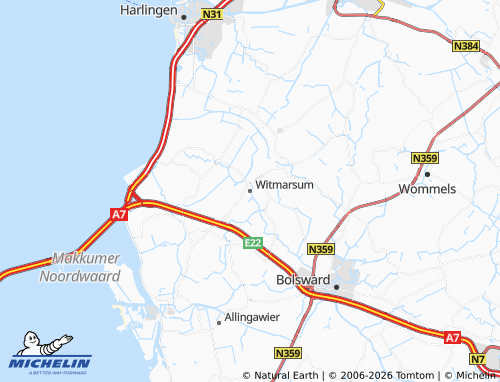 Kaart MICHELIN Witmarsum - ViaMichelin