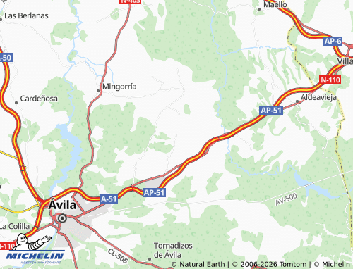 MICHELIN Cortos map - ViaMichelin