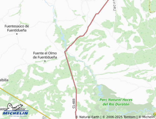 MICHELIN Cobos de Fuentidueña map - ViaMichelin