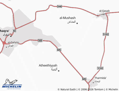 Carte MICHELIN al-Waqf - ViaMichelin