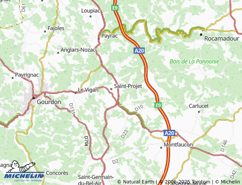 Kaart MICHELIN Le Couderc - ViaMichelin
