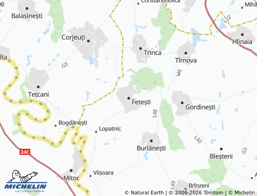 MICHELIN Fetești map - ViaMichelin