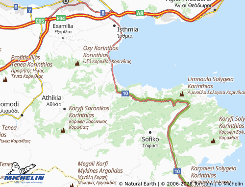 MICHELIN Ano Almyri map - ViaMichelin