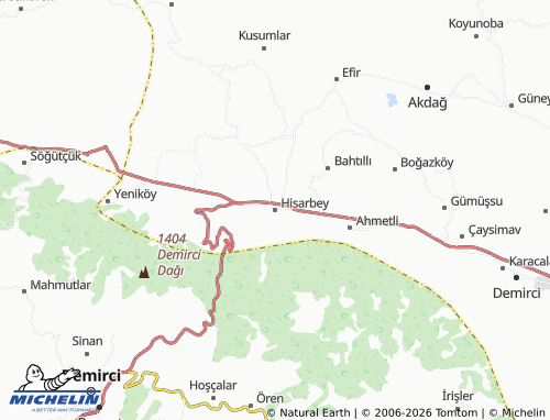 Mappa MICHELIN Hisarbey - ViaMichelin