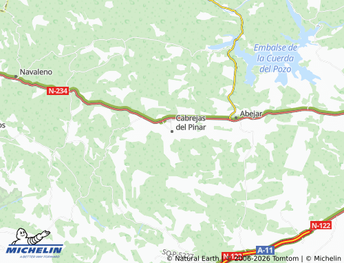 MICHELIN Cabrejas del Pinar map - ViaMichelin