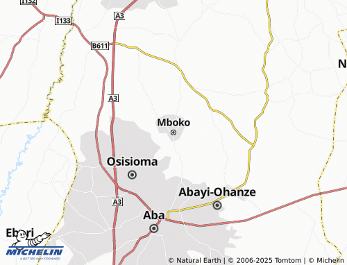 MICHELIN Mboko map - ViaMichelin