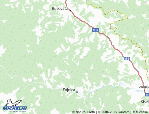 MICHELIN Vukeljići map - ViaMichelin