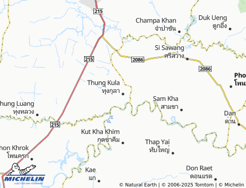 MICHELIN-Landkarte Thung Kula - ViaMichelin