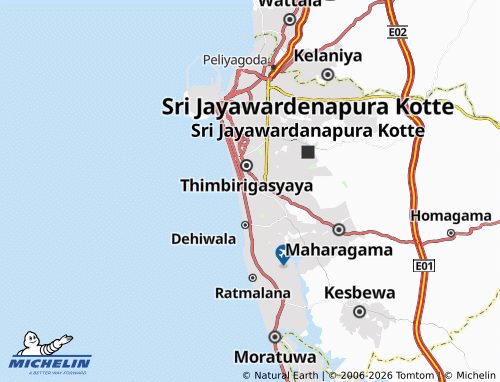 MICHELIN-Landkarte Pamankada West - ViaMichelin