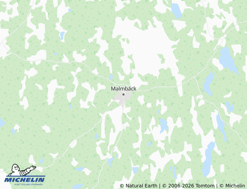 MICHELIN Malmbäck map - ViaMichelin