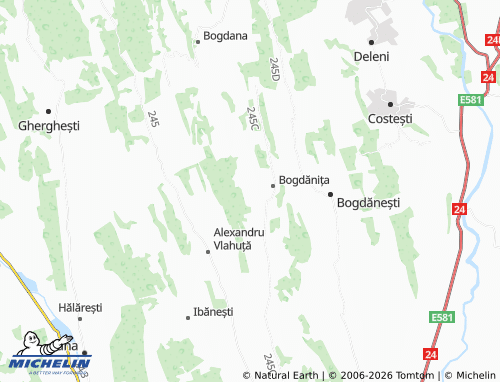 MICHELIN Cârțibași map - ViaMichelin