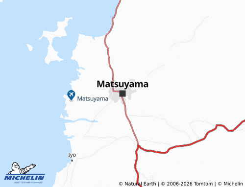 MICHELIN-Landkarte Matsuyama - ViaMichelin