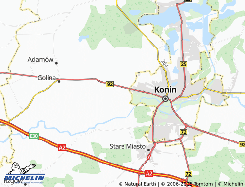 MICHELIN Kraśnica map - ViaMichelin