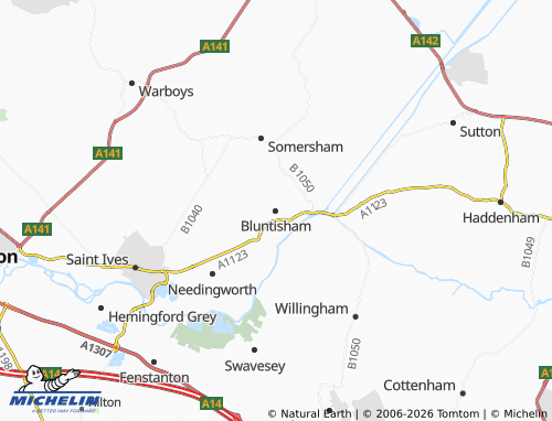 Carte MICHELIN Bluntisham - ViaMichelin