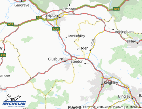Carte MICHELIN Kildwick - ViaMichelin