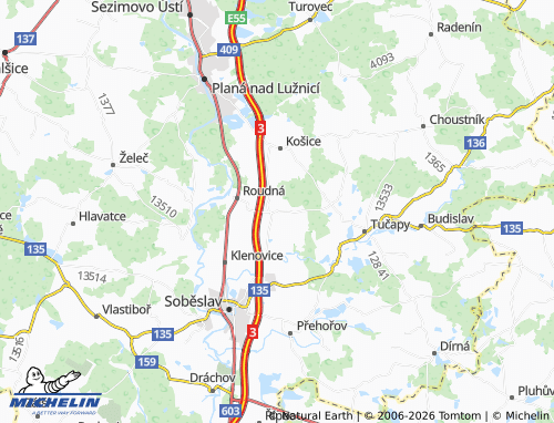 Kaart MICHELIN Myslkovice - ViaMichelin