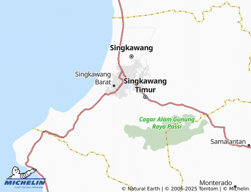 MICHELIN Singkawang Selatan map - ViaMichelin