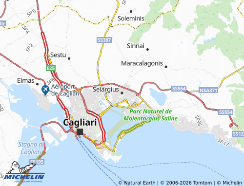 Mapa MICHELIN Selargius - ViaMichelin