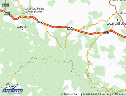 MICHELIN-Landkarte Localidad Coastecomate - ViaMichelin