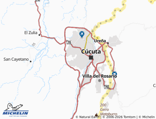 MICHELIN-Landkarte Cundinamarca - ViaMichelin