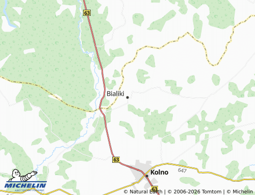 MICHELIN Bialiki map - ViaMichelin