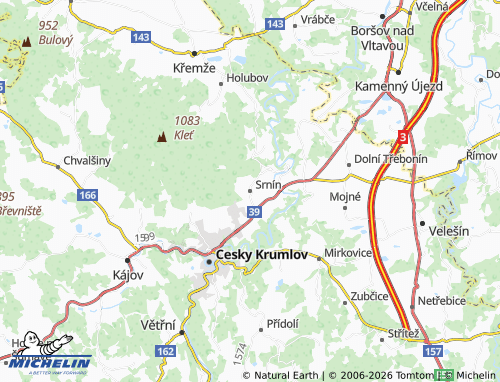 Mappa MICHELIN Srnín - ViaMichelin