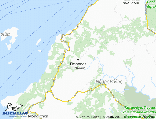 Carte MICHELIN Emponas - ViaMichelin